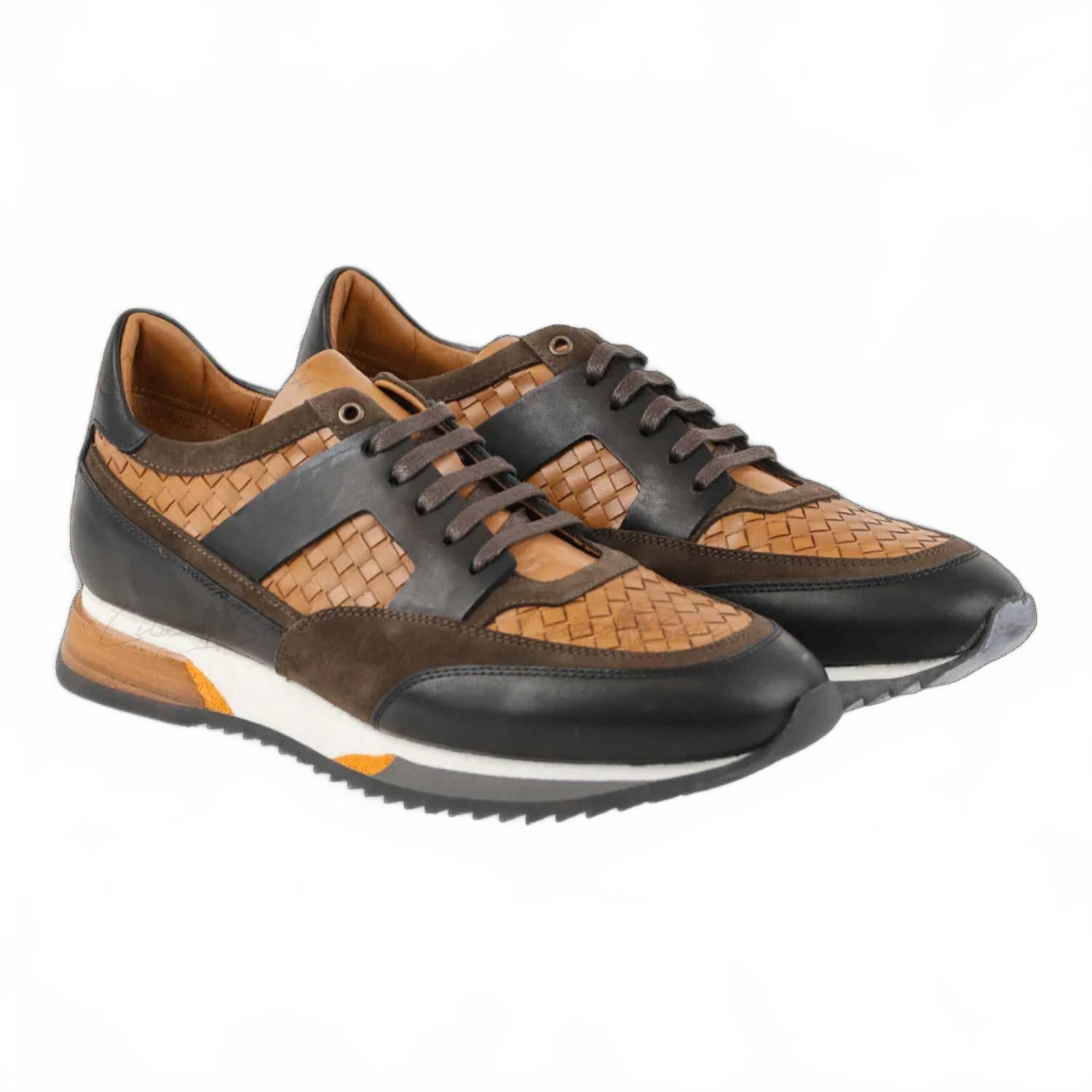 New Sebata Men's Aristotle Sneakers In Brown